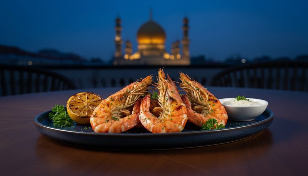 The Art of Perfectly Grilled Prawns: A Lebanese Culinary Journey